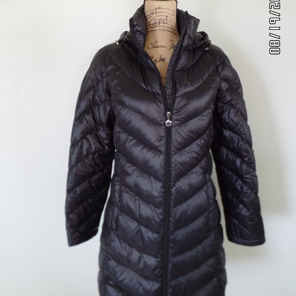 Calvin Klein Puffer Long Coat Packable Llightweight Premium Down Size M - Picture 1 of 16